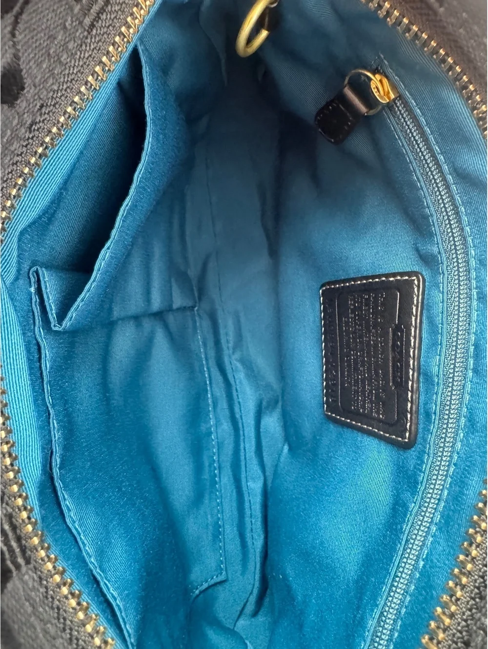 Coach Y2K Hamptons Signature Pleated Hobo Shoulder Bag 12918